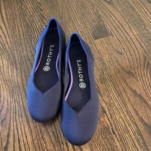 Rothy's Women's Navy Blue Flats size 8
